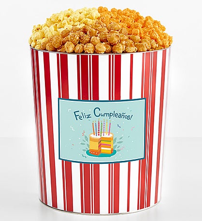Tins With Pop® 3.5 Gallon Feliz Cumpleanos 3 Flavor