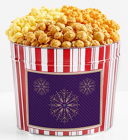 Tins With Pop® Gold Snowflake - Purple