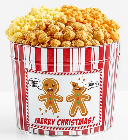 Tins With Pop® Gingerbread Men Merry Xmas