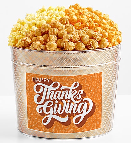 Tins With Pop® 1.75 Gallon Give Thanks Happy Thanksgiving 3 Flavor