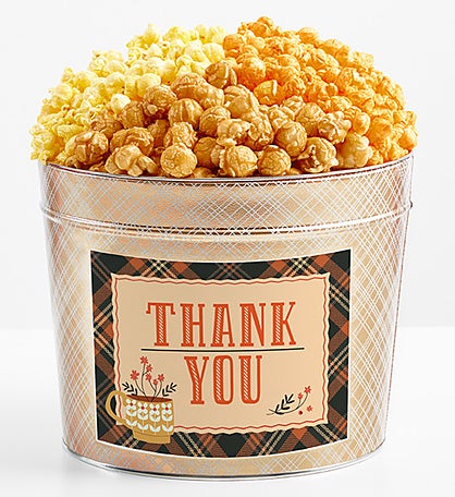 Tins With Pop® Thank You Fall Plaid