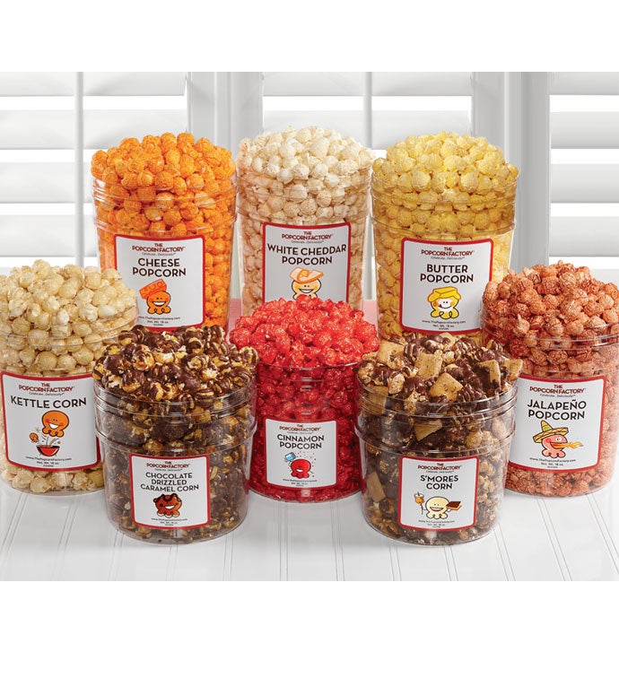 Clear Favorites Popcorn Flavors