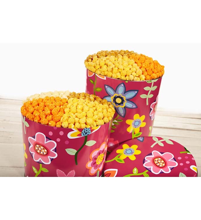 Garden Whimsy Popcorn Tins