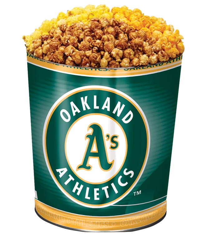 Oakland 'As 3 Flavor Popcorn Tins