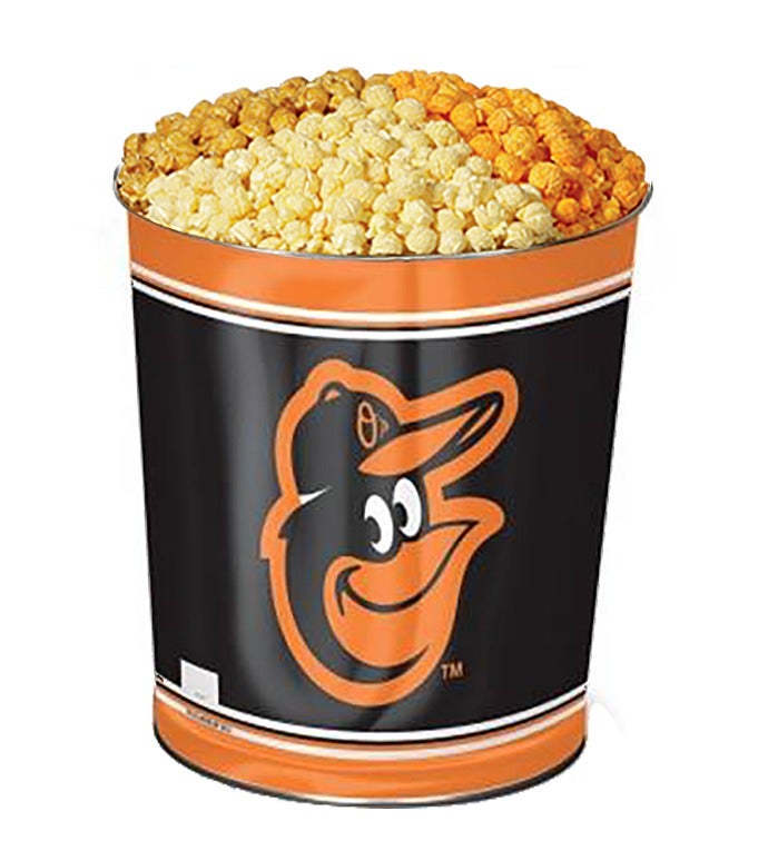 Baltimore Orioles 3 Flavor Popcorn Tins