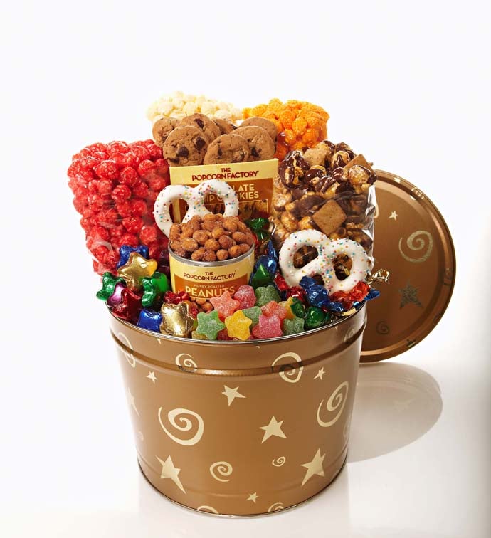 Gold Stars & Swirls Snack