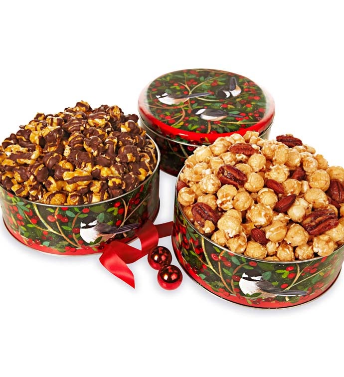 Winter Song Drizzled Caramel Corn & Almond Pecan Corn