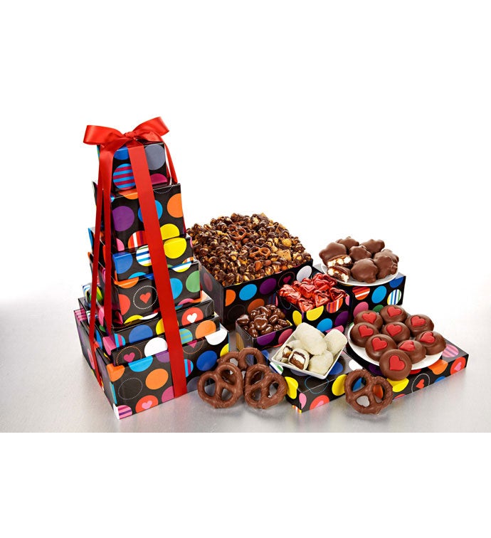 Happy Hearts Chocolate Tower