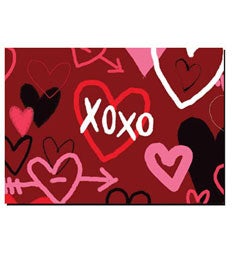 Graffiti Hearts Greeting Card