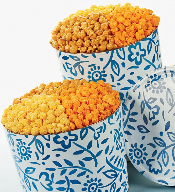 2 Gallon Summer Batik 3 Flavor Popcorn Tin