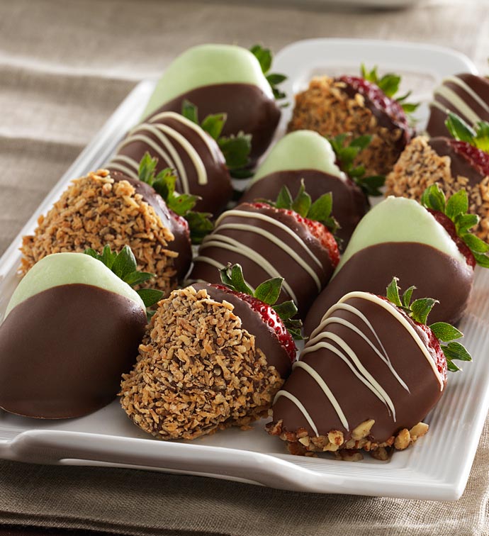 Full Dozen Fannie May Favorites Chocolate Dipped Strawberries