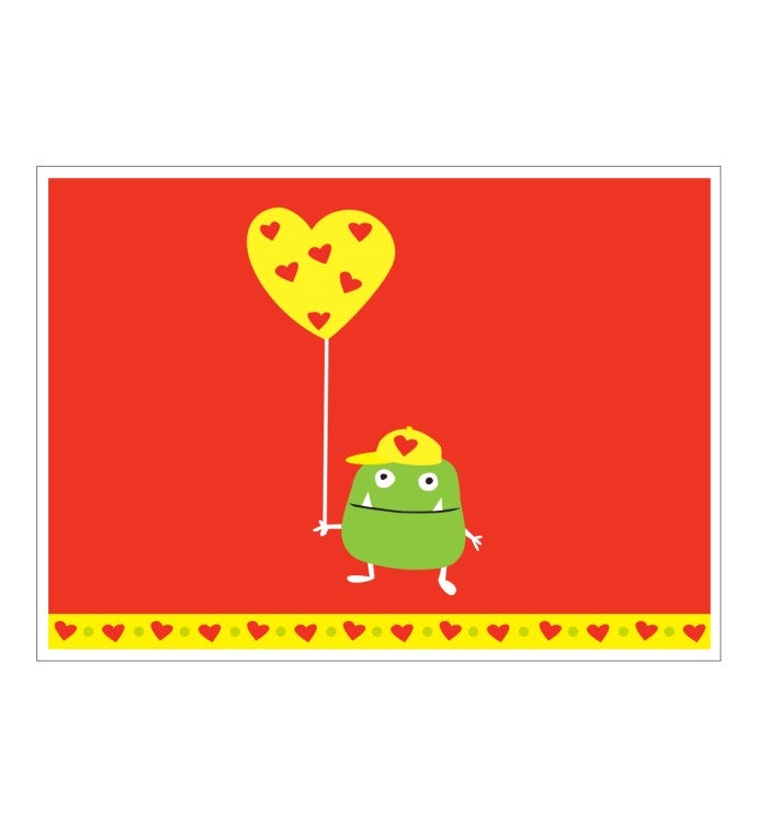 Valentine Monster Greeting Card