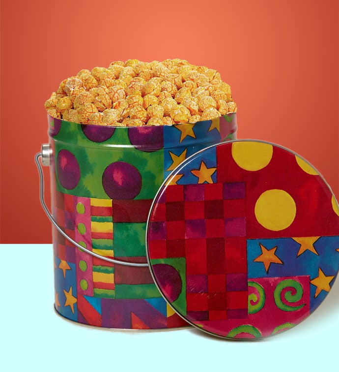 Sriracha Popcorn  1 Gallon Kaleidascope Tin