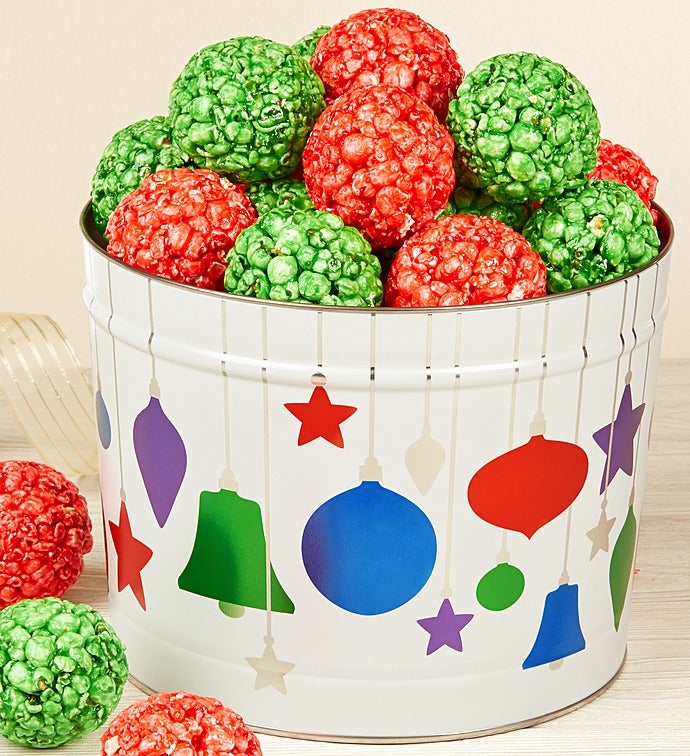 Jewel Ornament Holiday Popcorn Balls