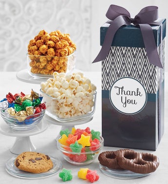 Simply Stated Thank You Tall Snack Box