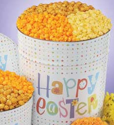 Happy Easter 6 1/2 Gallon 3 Flavor Popcorn Tin