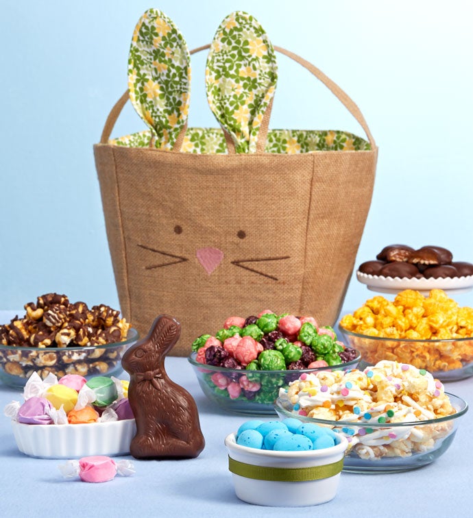 Burlap Bunny Basket