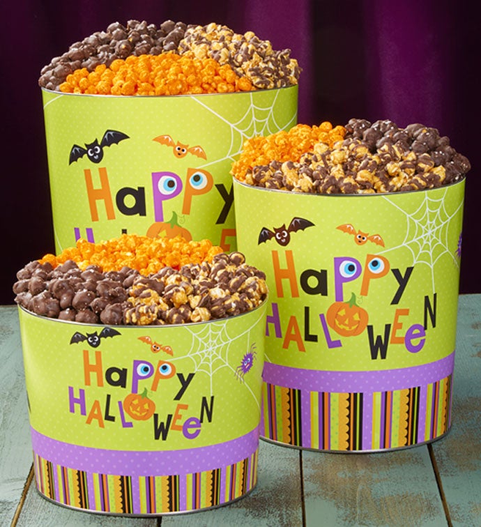 Happy Halloween Deluxe Popcorn Tins