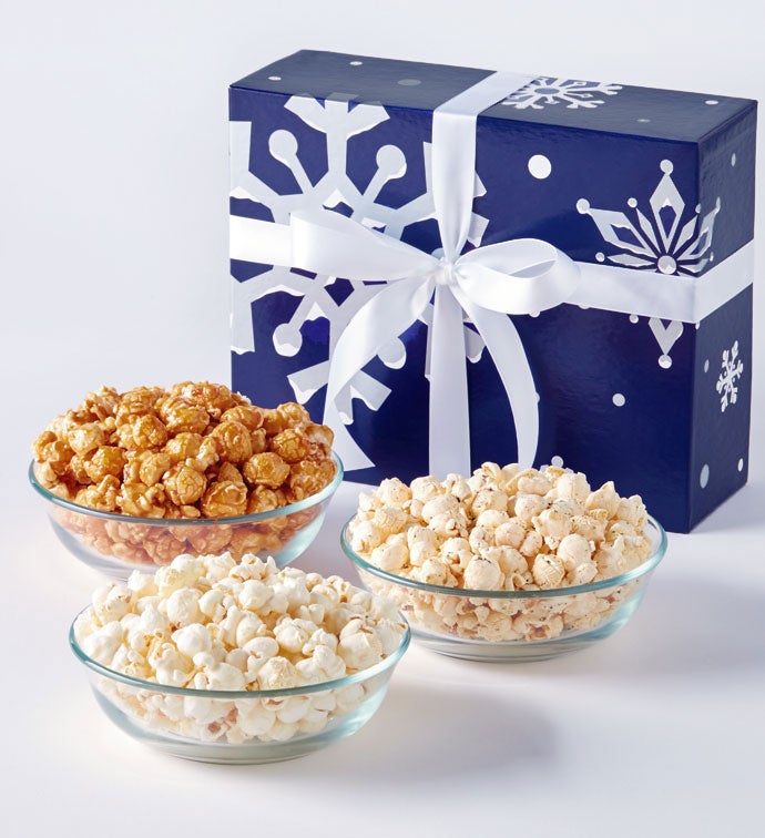 Snowy Night Popcorn Trio