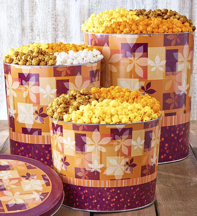 Fall Splendor Popcorn Tins