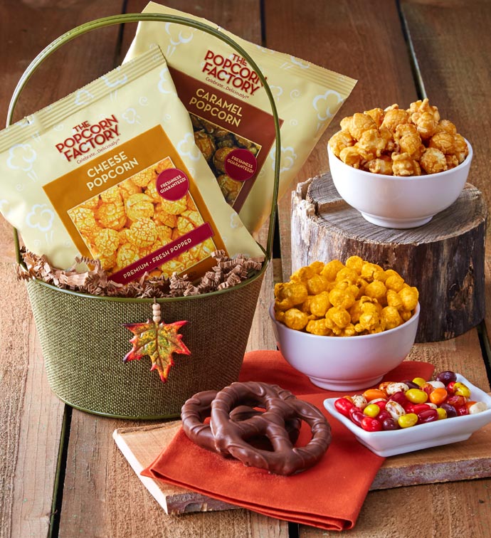 Autumn Burlap Basket