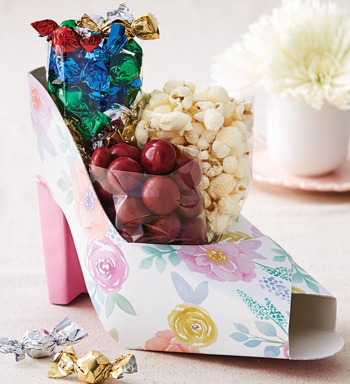 Floral Shoe Shaped Gift Box