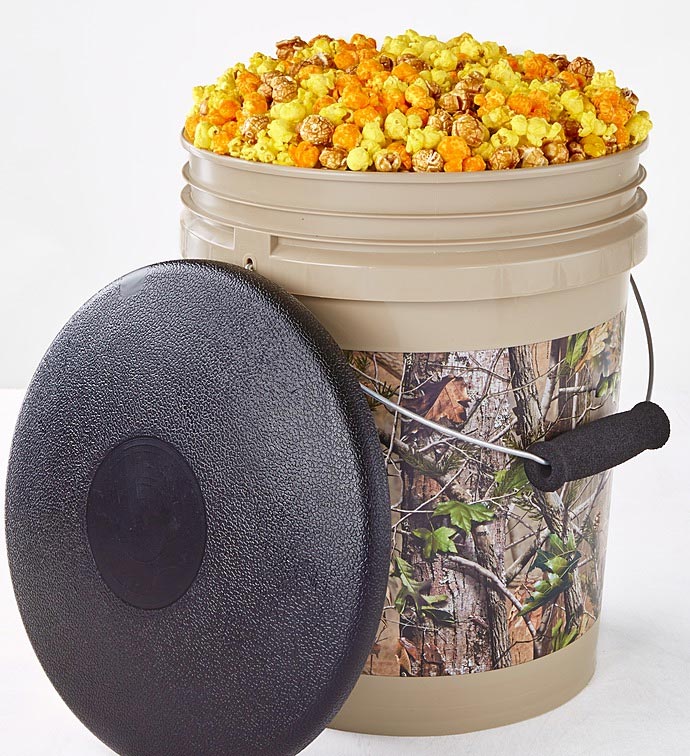 Real Tree APG&#174; Camo Popcorn Bucket with Seat Lid