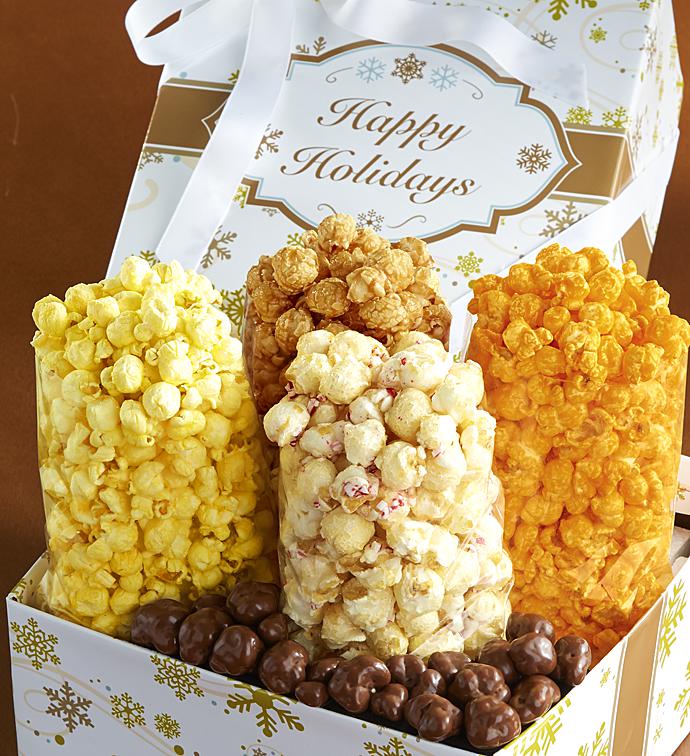 Gold Snowflake Petite Snack Gift Box