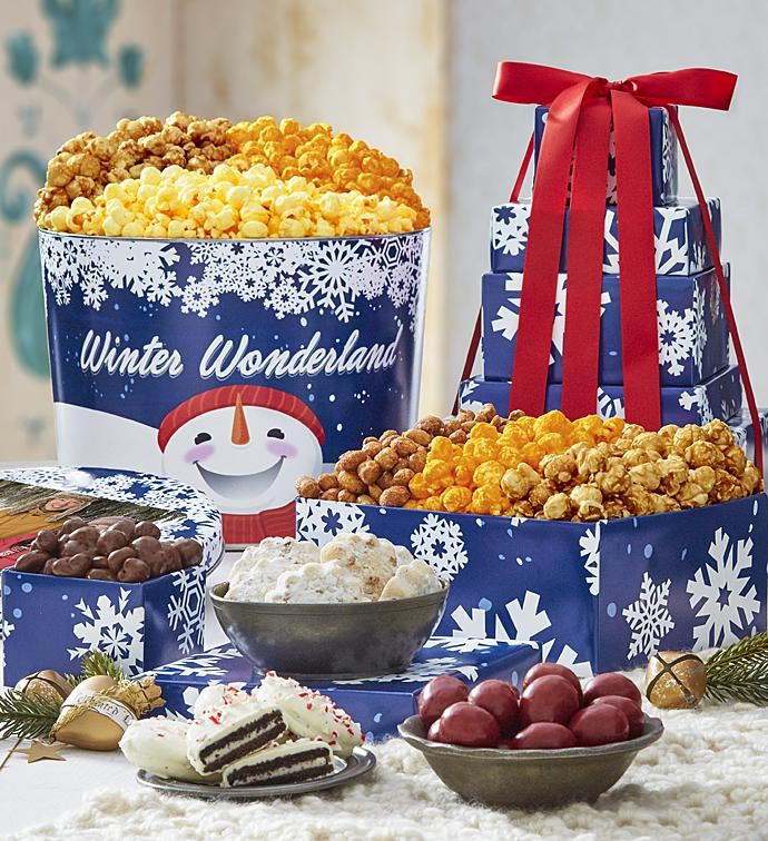 Winter Wonderland 5 Tier Tower & Tin