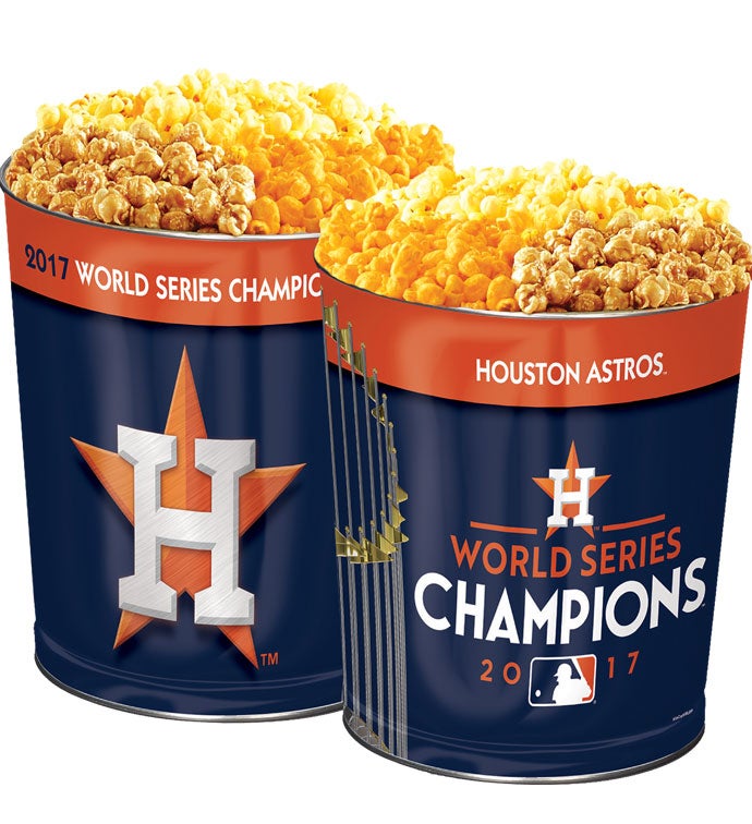 Houston Astros Commemorative World Series Popcorn Tin