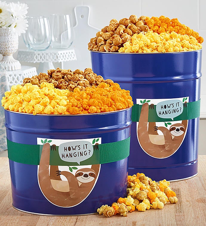 How's It Hanging Popcorn Tins