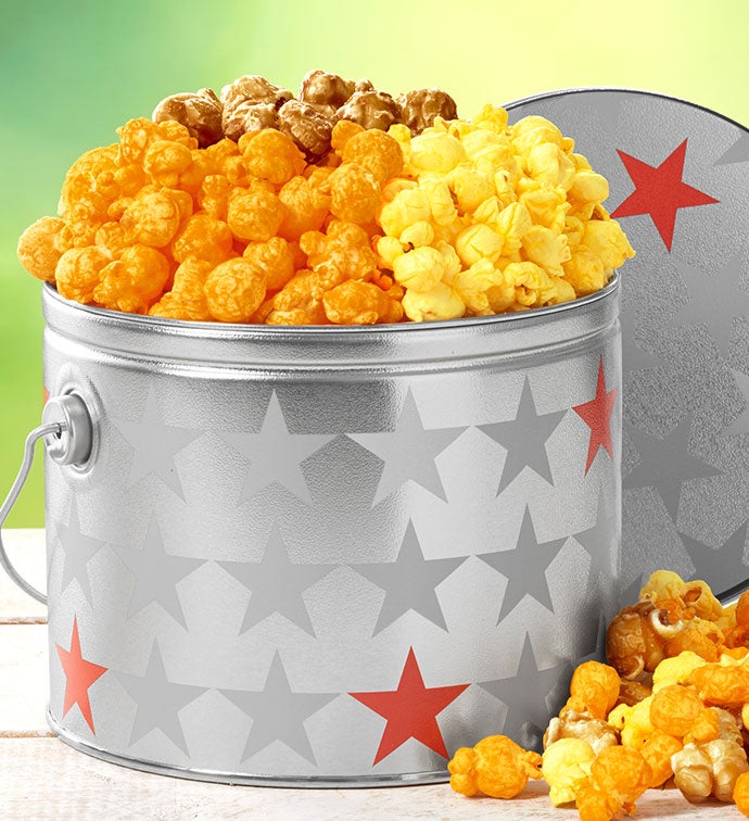 Patriotic 1/2 Gallon Pail of Popcorn