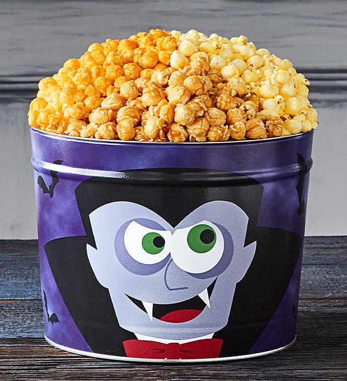 TPF Monster Mash Dracula 2 Gallon 3 Flavor Popcorn Tin