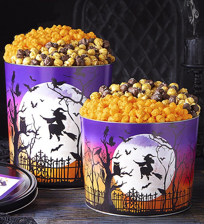 Bat Moon Rising Deluxe 3 Flavor Popcorn Tin
