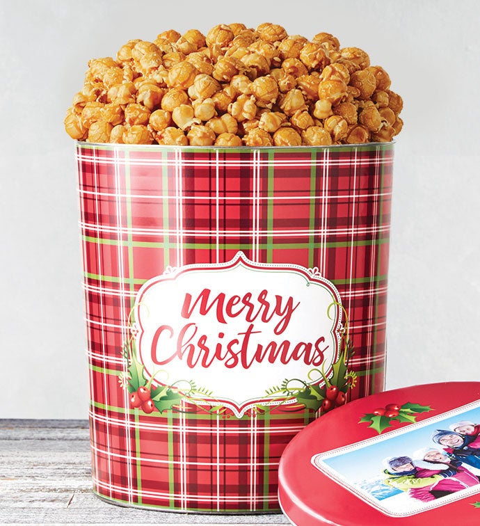 Christmas Popcorn Tins Christmas Food Gifts The Popcorn Factory