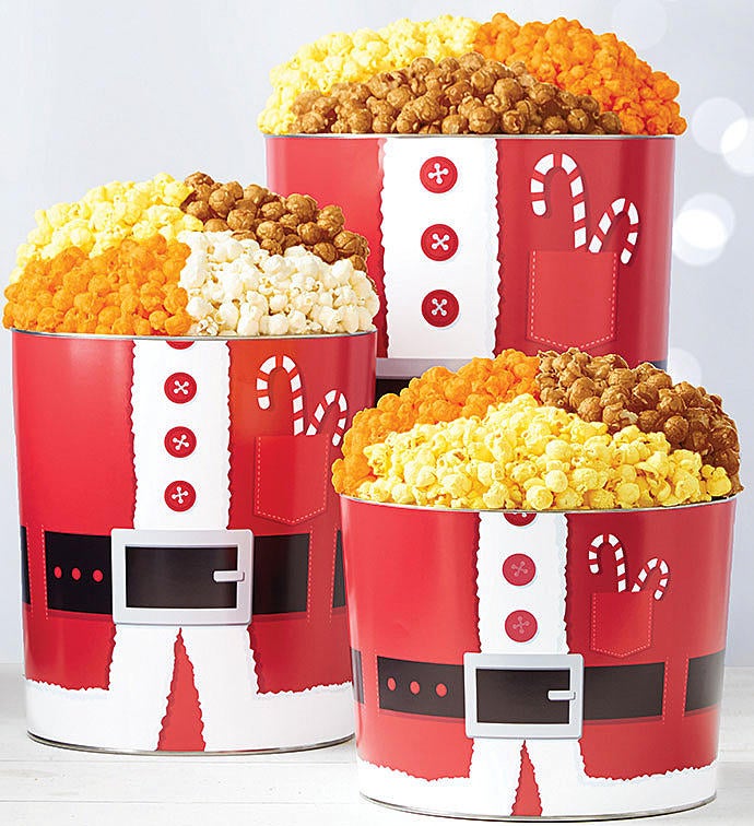 Santa Popcorn Tins