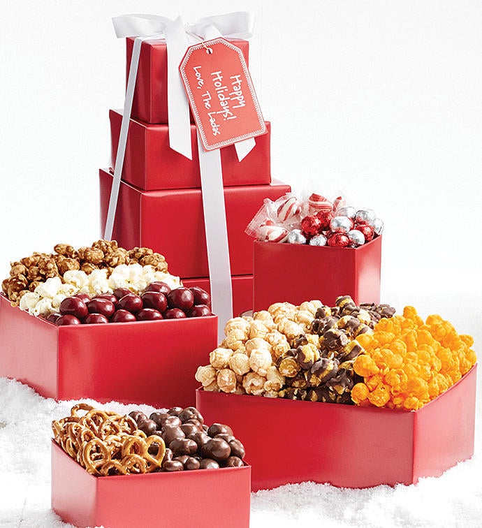 4 Tier Simply Red Tower