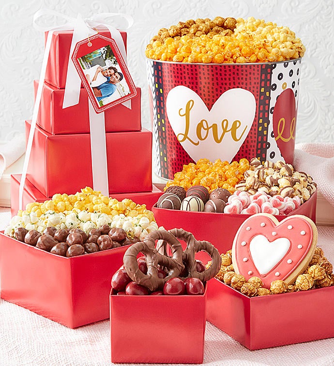 Wild About You 4 Tier Tower & Popcorn Tin