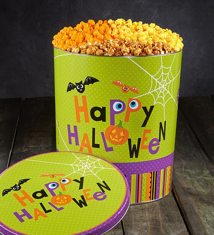 Happy Halloween 6 1/2 Gallon Popcorn Tin