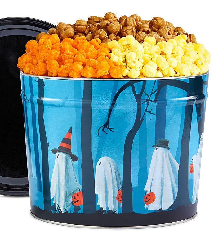 Trick or Trees 2 Gallon Popcorn Tin