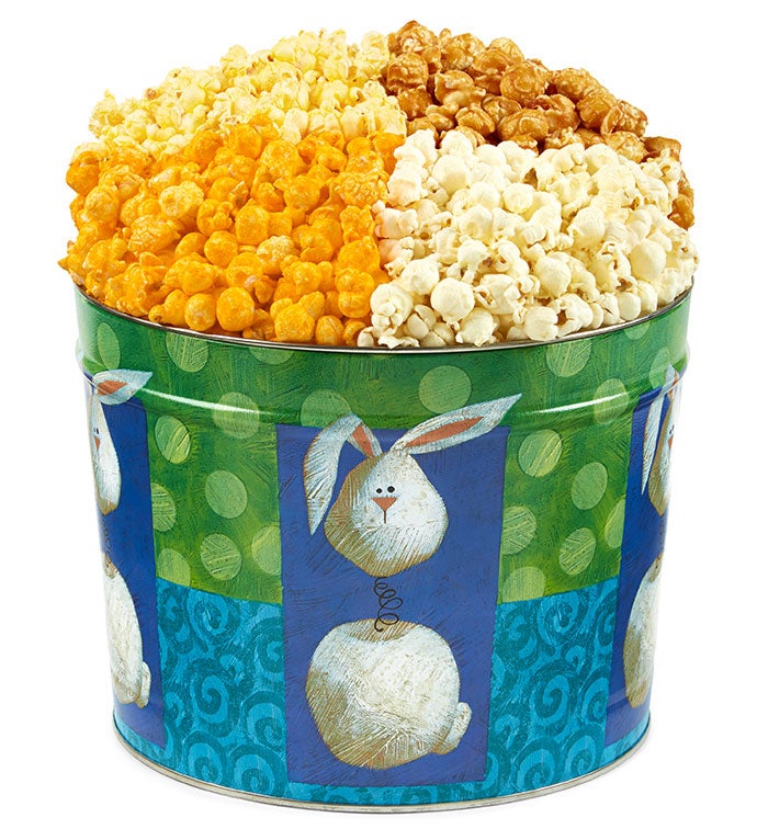 Bobble Bunny 2 Gallon 4 Flavor Popcorn Tin