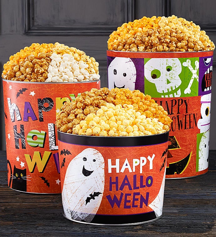 Ghostly Gala Popcorn Tins