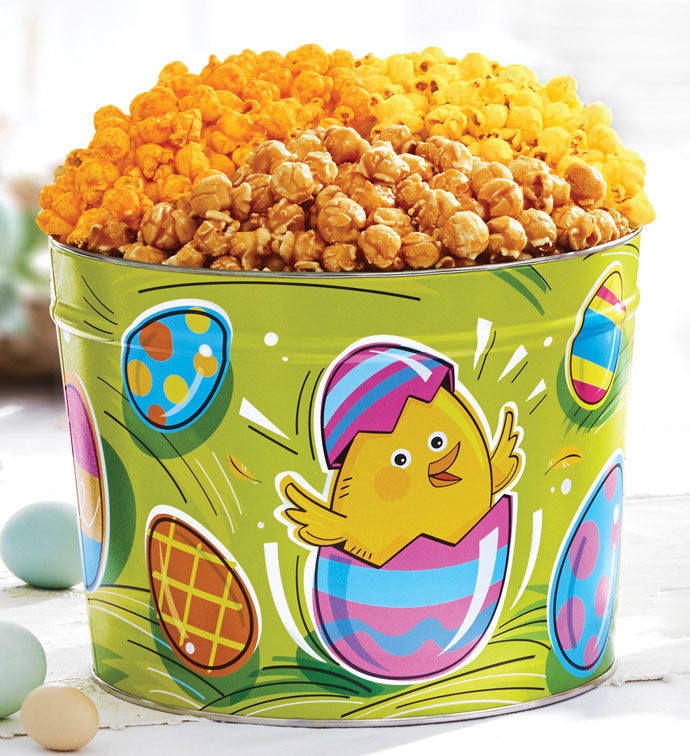 Egg Ceptional Easter 2 Gallon Popcorn Tins