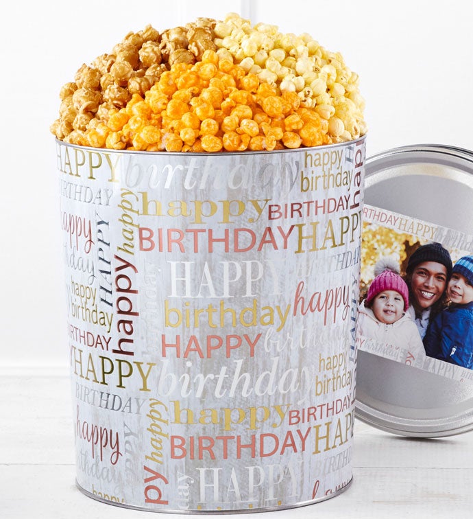 Birthday Brilliance Popcorn Tins