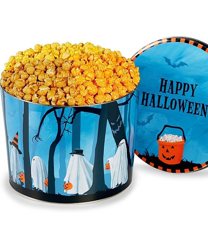 Trick or Trees 2 Gallon Popcorn Tin