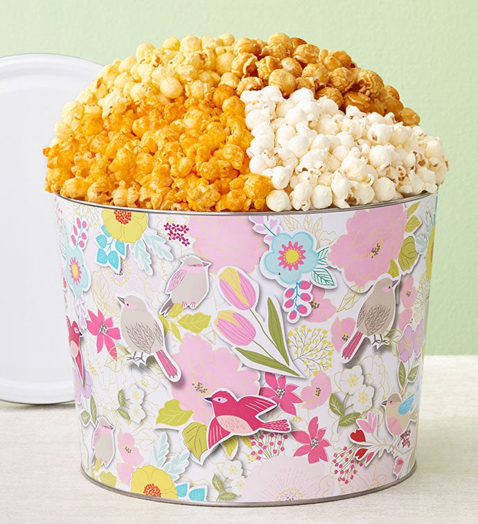 Spring Awakening 2 Gallon Popcorn Tin