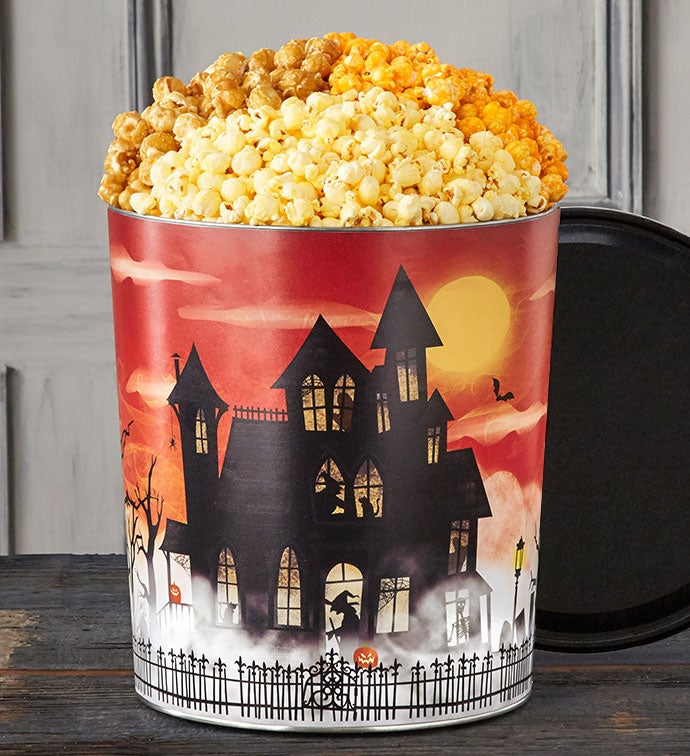 3 1/2 Gallon Fright Night 3 Flavor Popcorn Tin