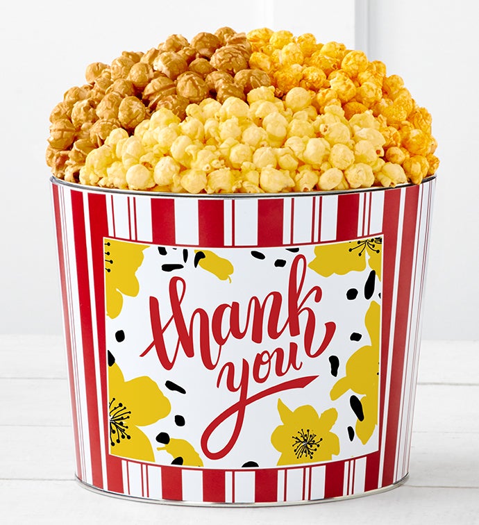 Tins With Pop&reg; Thank You Flowers