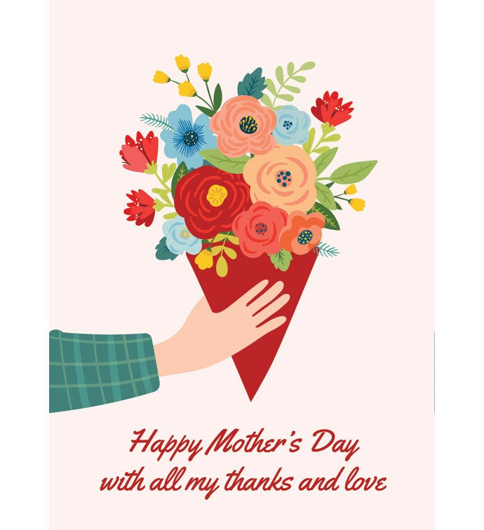 Cards With Pop® Happy Mother's Day With All My Thanks And Love