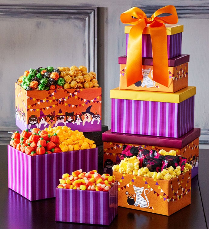 Halloween Howlers 4 Box Gift Tower